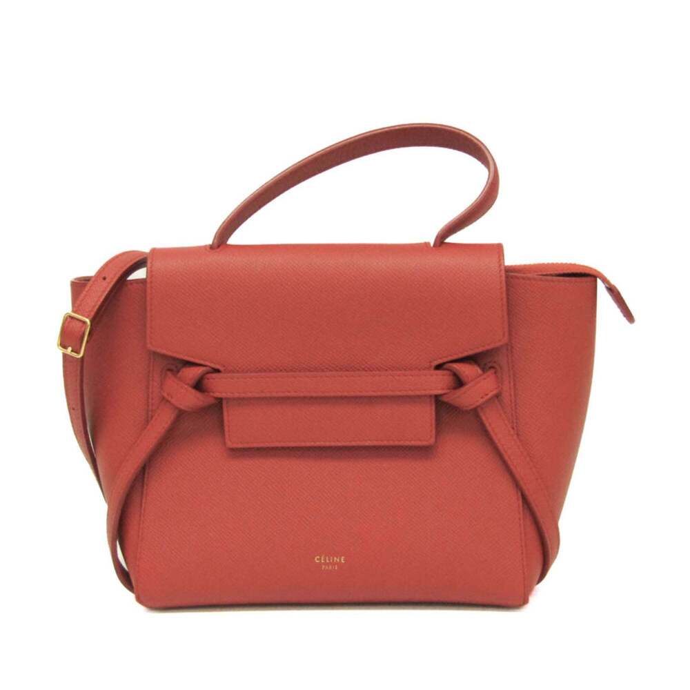 Celine Belt Textured Leather Nano